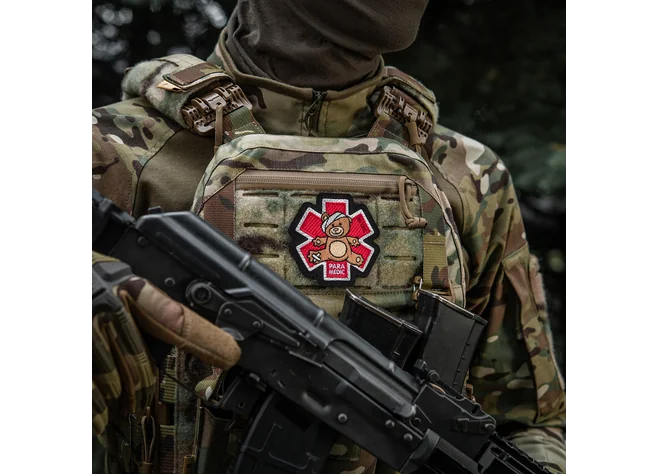 Нашивка M-Tac Paramedic Медвідь Bronze/Black Фото 2